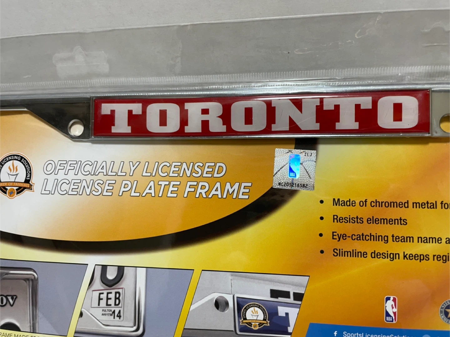 Toronto Raptors Officially Licensed License Plate Frame - photo 2