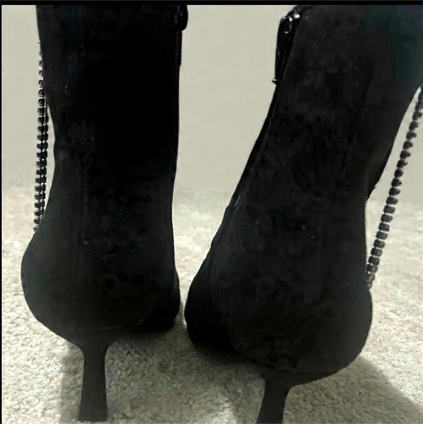 Open Edit black suede ankle boots - photo 3