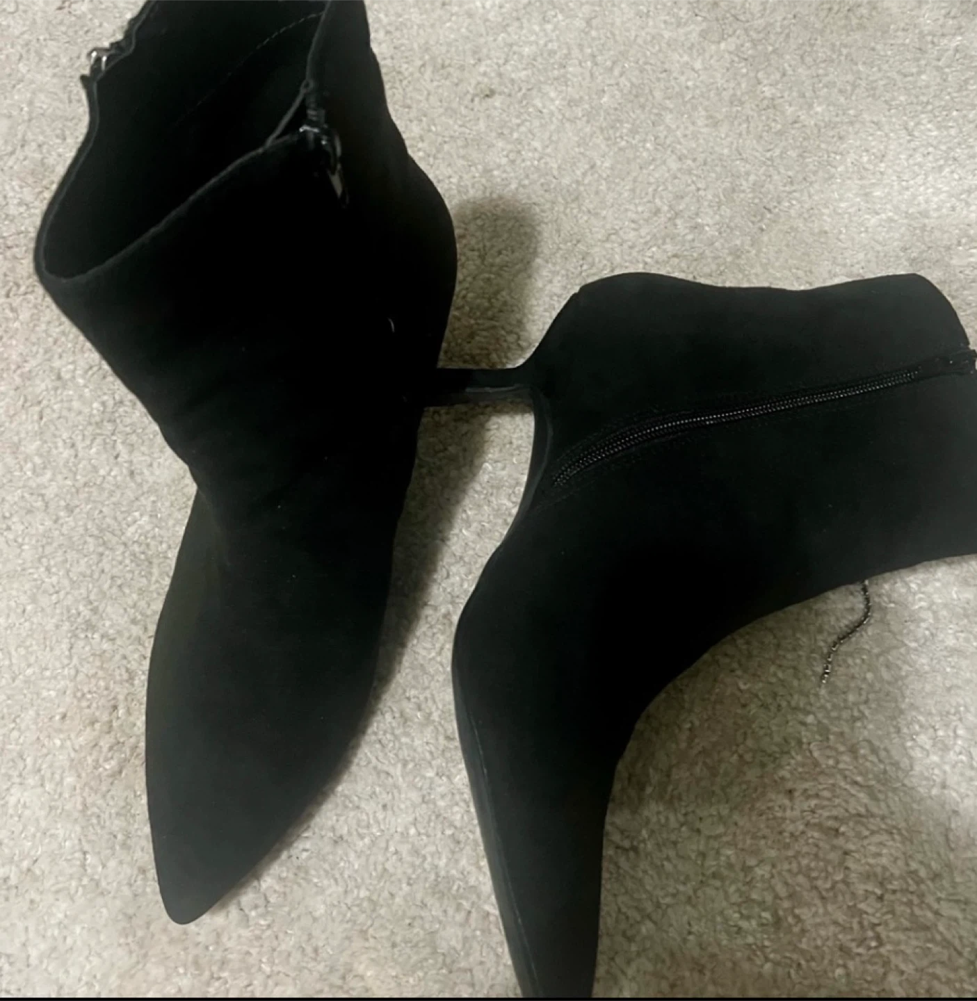 Open Edit black suede ankle boots - photo 2