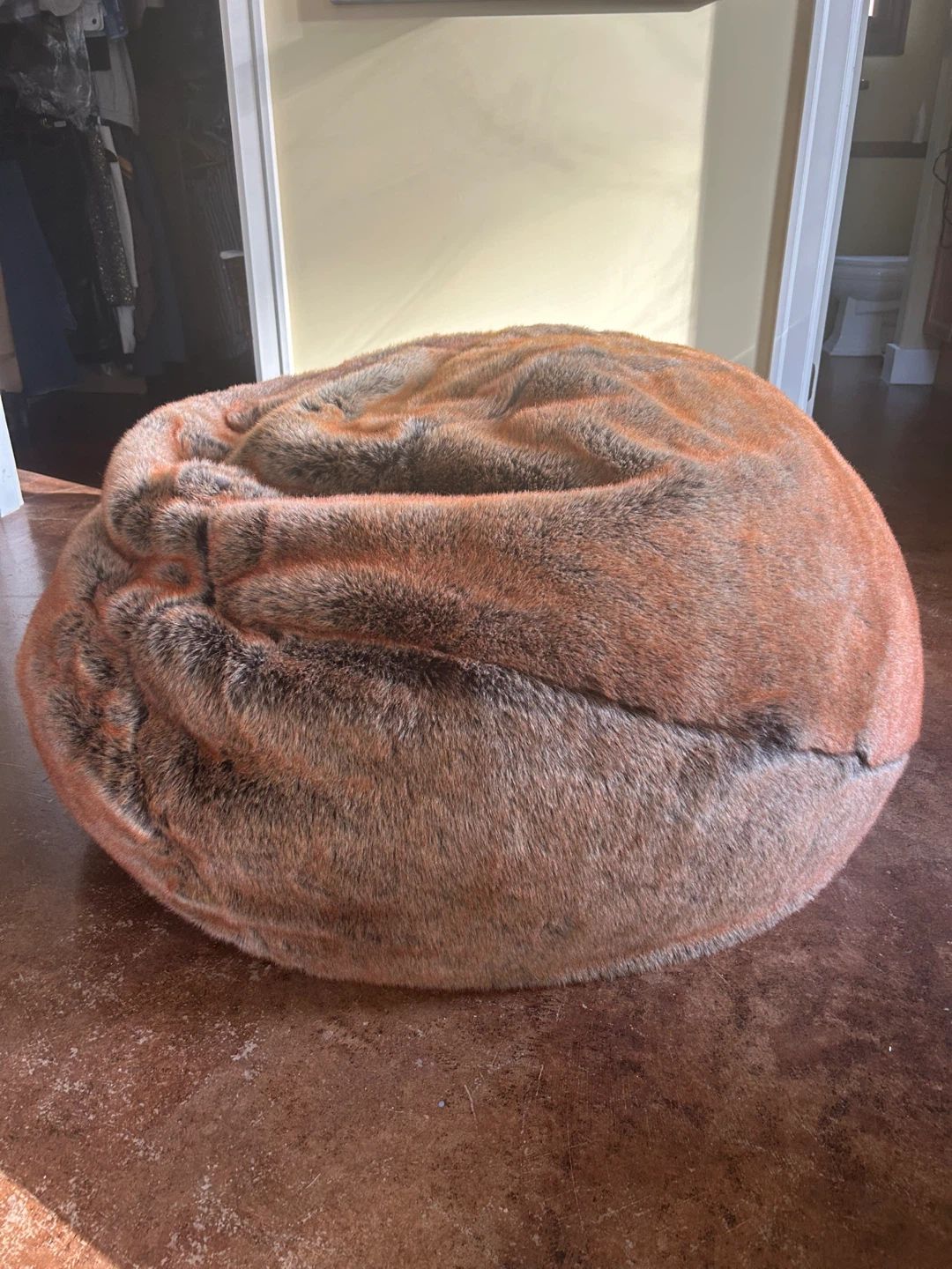 Restoration Hardware Faux Fur Bean Bag Chair