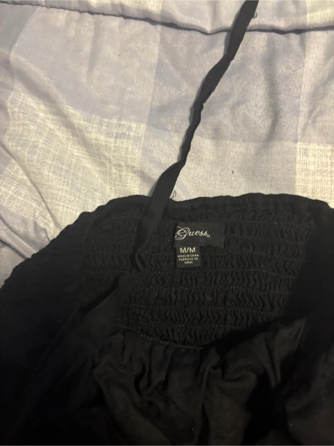 Guess Black Smocked Halter Top M/M - photo 2