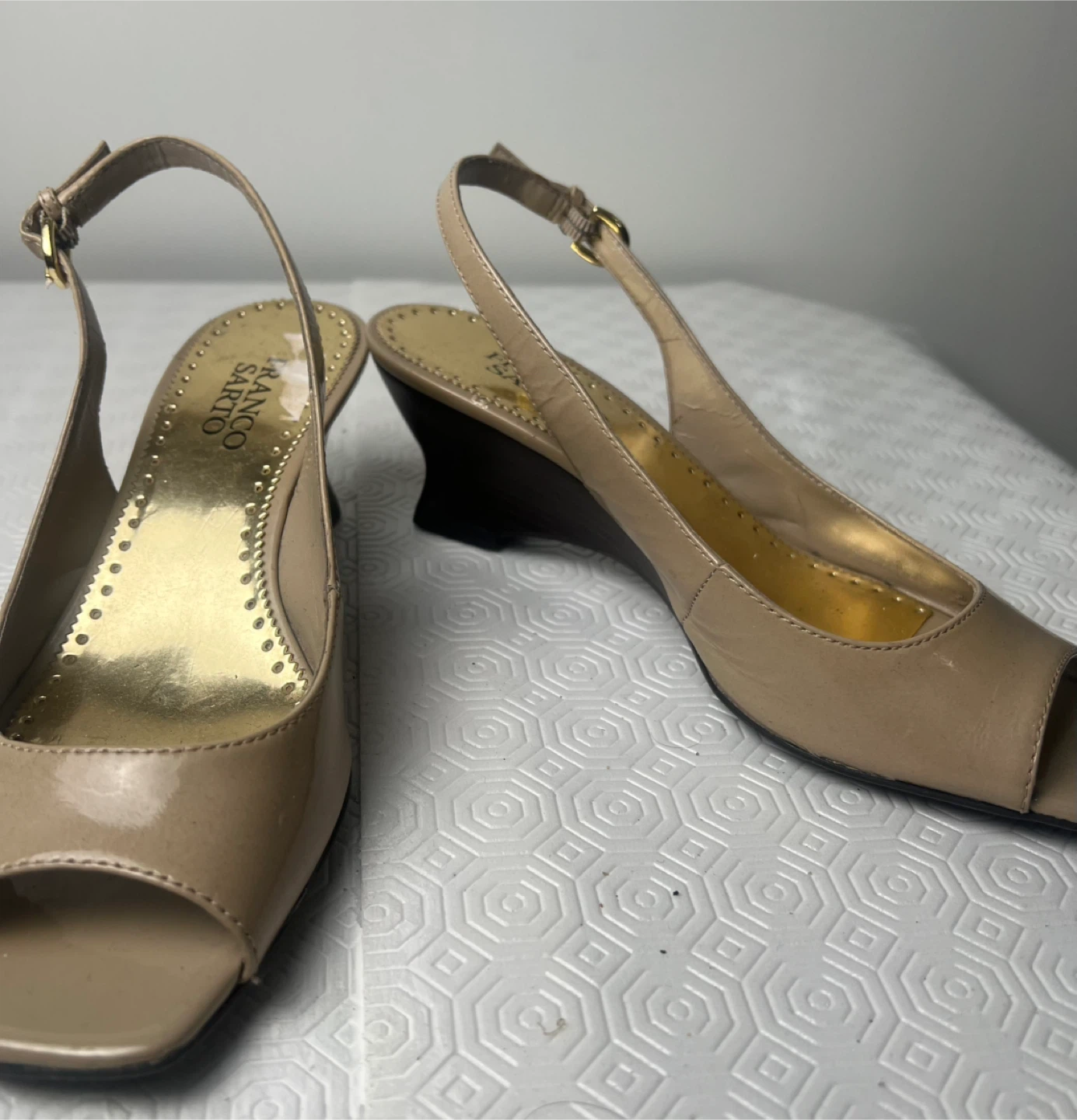 Franco Sarto Peep Toe Slingback Heels - photo 2