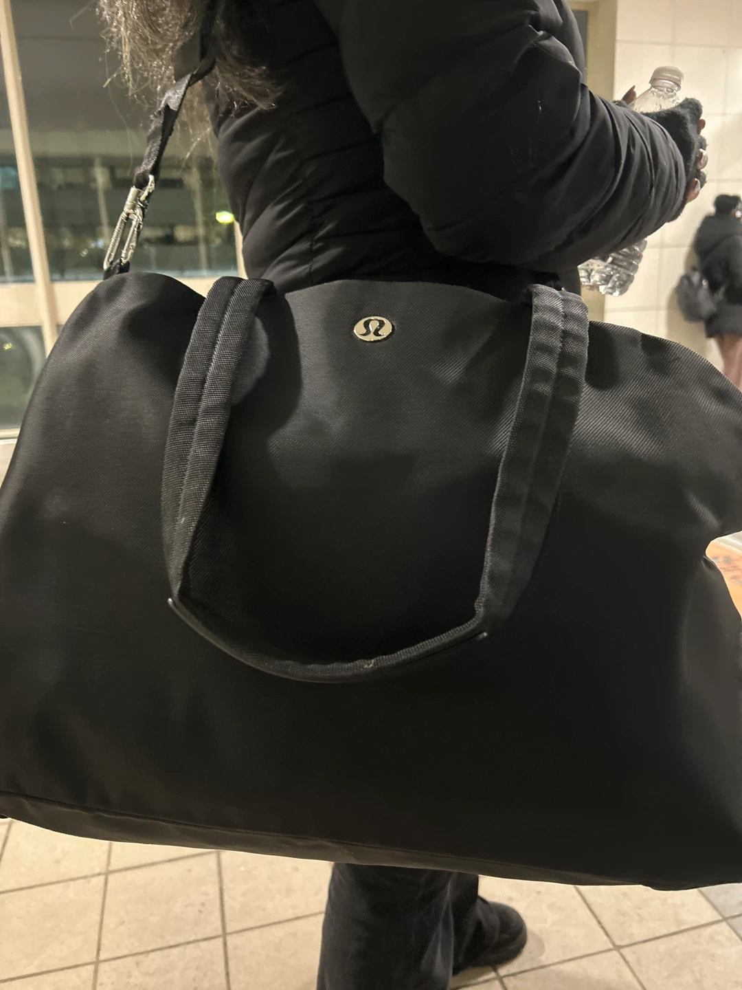 Lululemon Black Duffle Bag