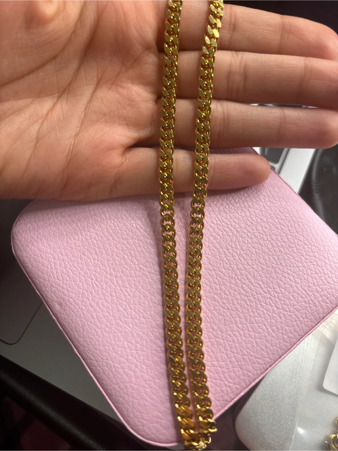 18k gold plated waterproof Men’s Gold Chain Necklace