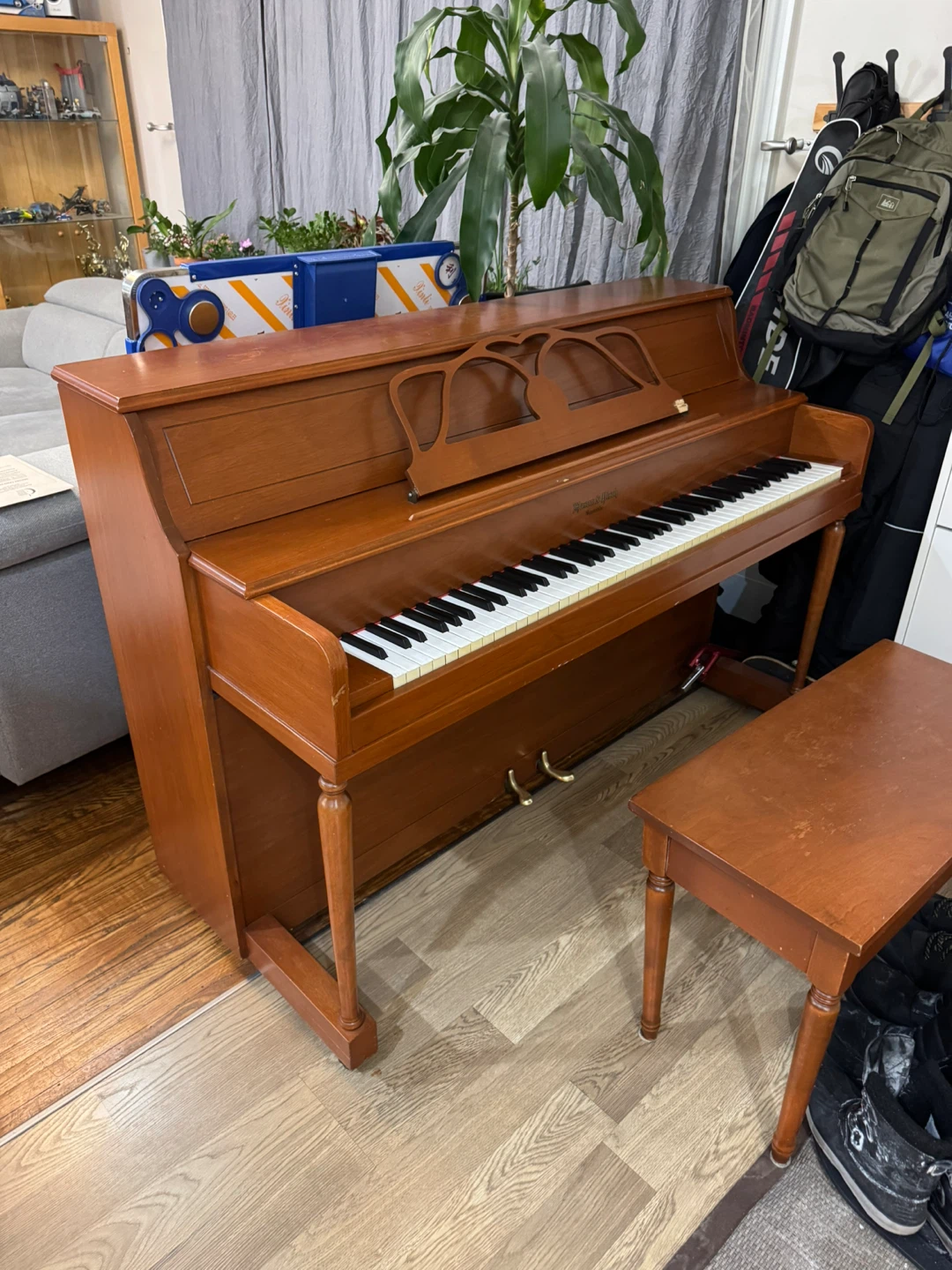 Mason & Risch Upright Piano with Bench