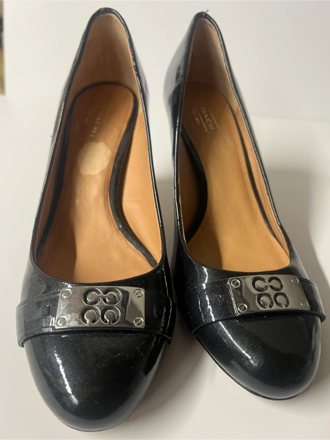 Coach Black Patent Leather Heels - photo 2