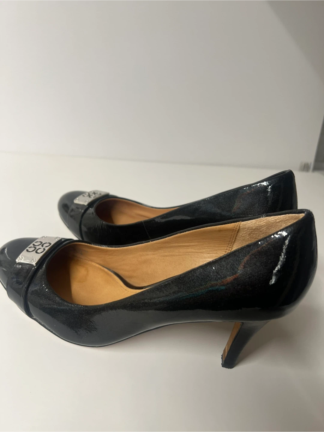 Coach Black Patent Leather Heels