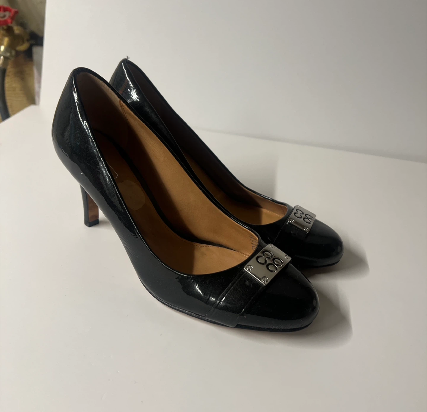 Coach Black Patent Leather Heels - photo 3