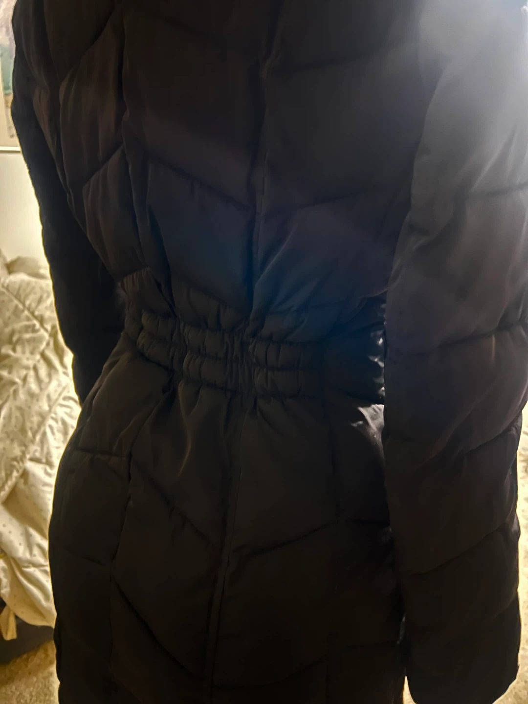 Calvin Klein Puffer Coat with Faux Fur Trim - photo 5