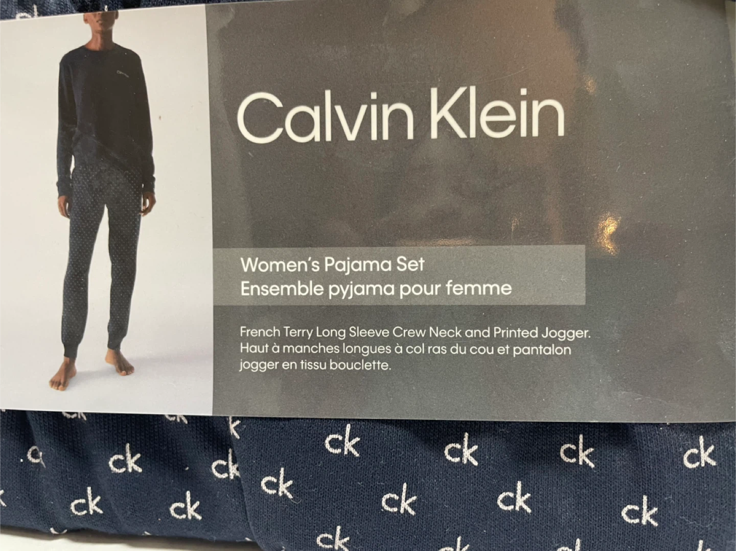 Calvin Klein Women's French Terry Pajama Set - photo 2