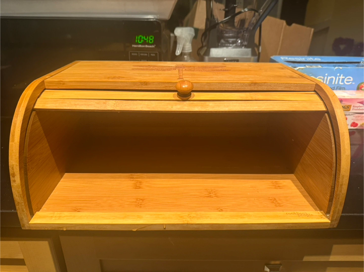 Bamboo Bread Box with Dragonfly Design - photo 2