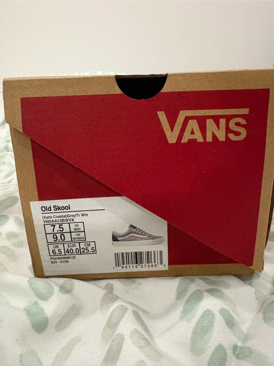 Vans Old Skool Grey Coastal Shoes - Women's Size 9