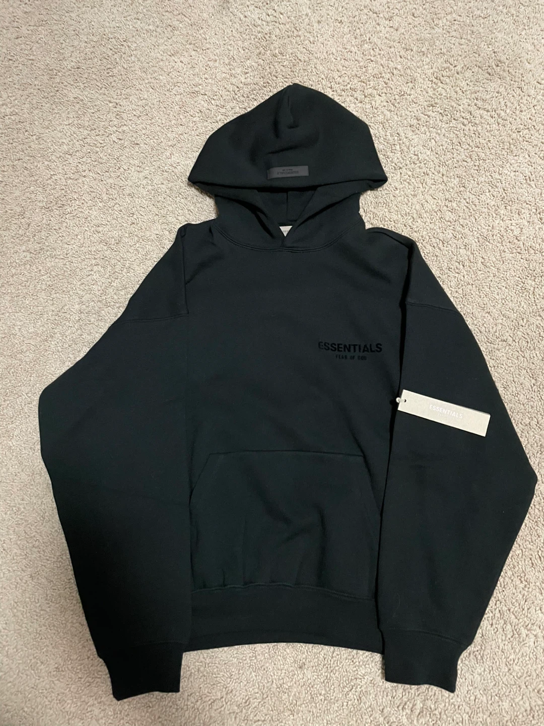Black ESSENTIALS FOG Hoodie