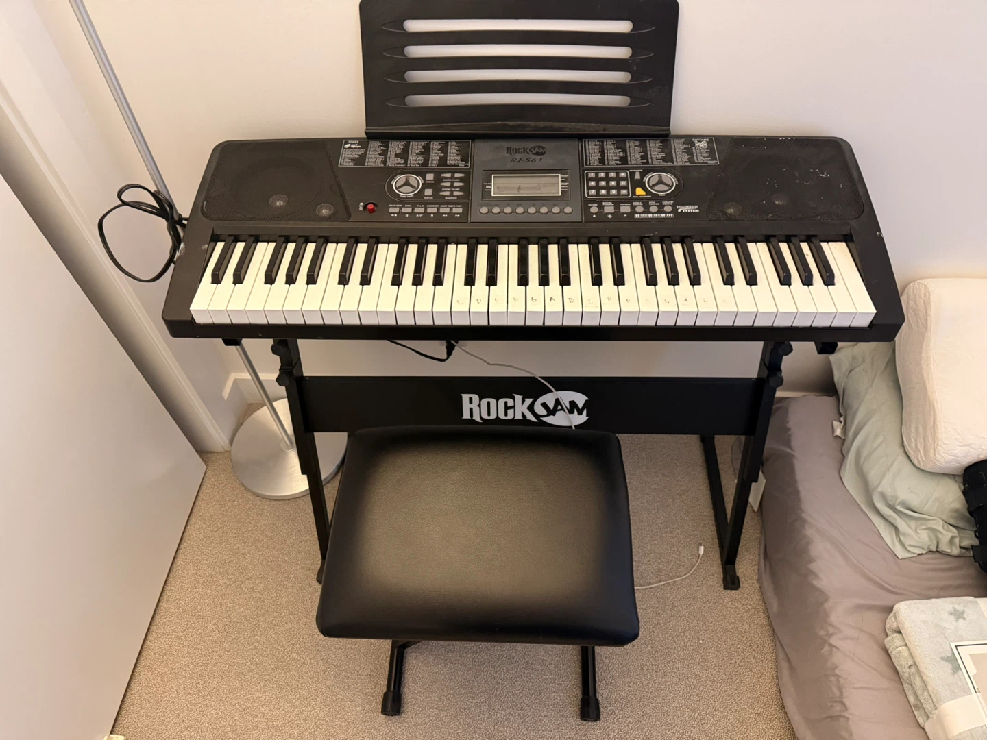 RockJam Electronic Keyboard with Stand and Bench
