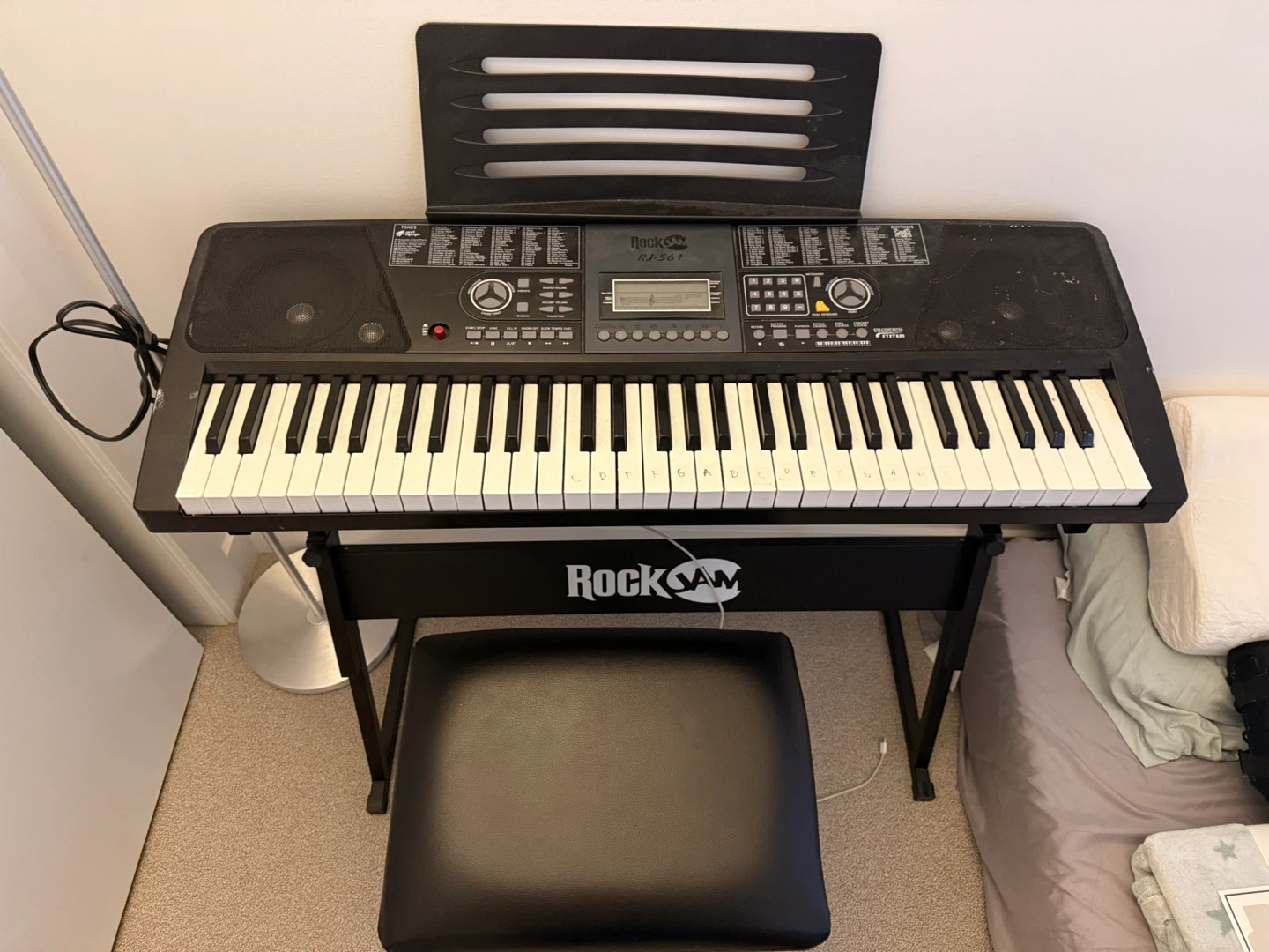 RockJam Electronic Keyboard with Stand and Bench - photo 3