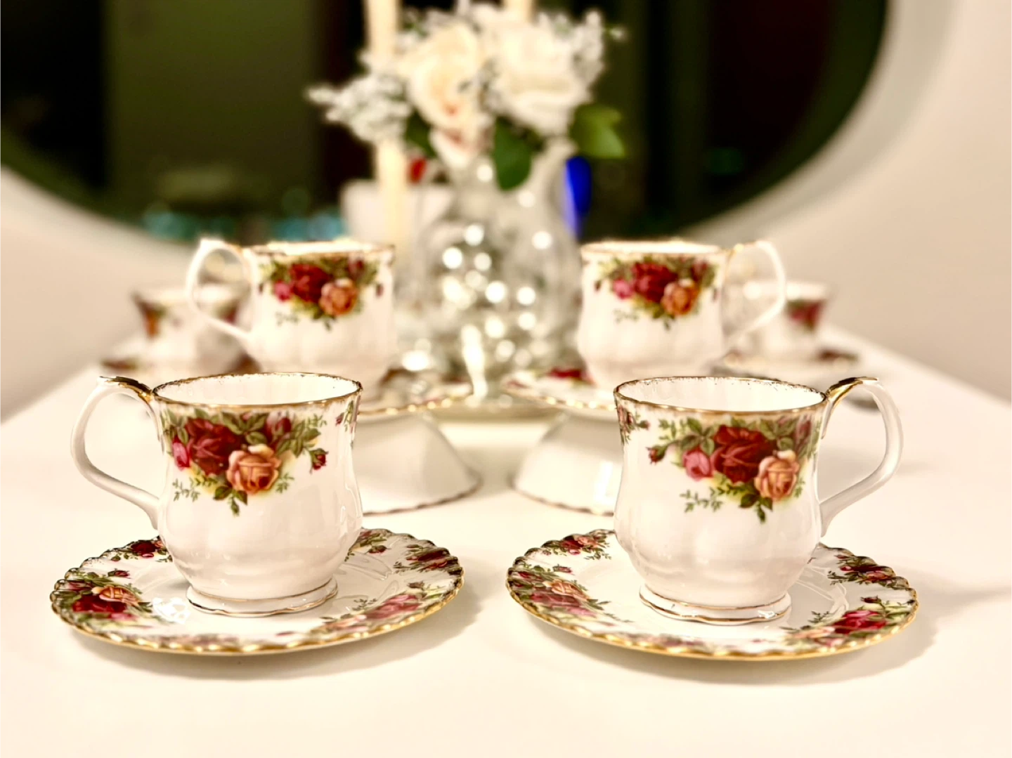 Royal Albert Old Country Roses Montrose Coffee cups & Saucer Set