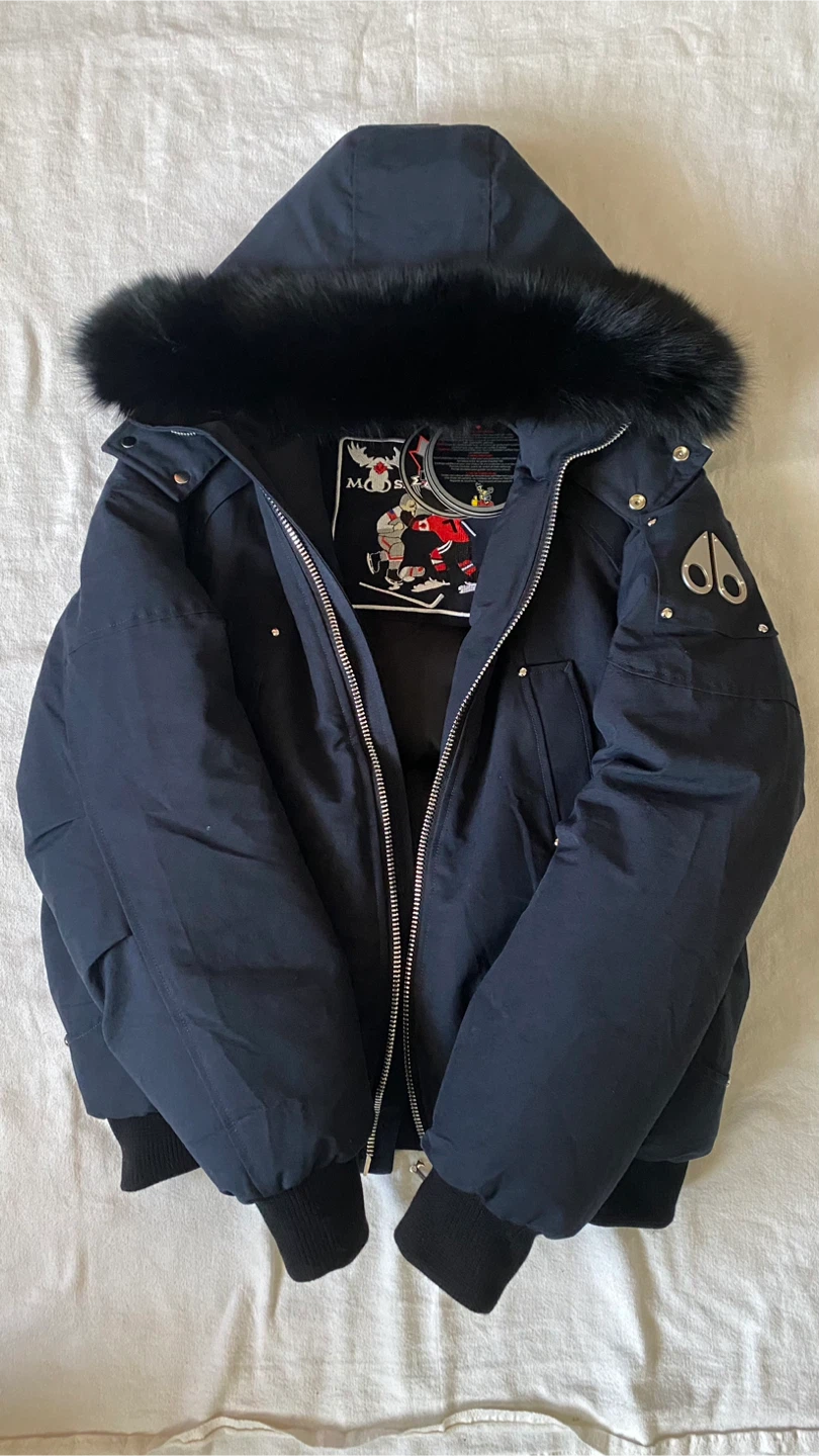 Moose Knuckles Down Filled Winter Jacket - Navy
