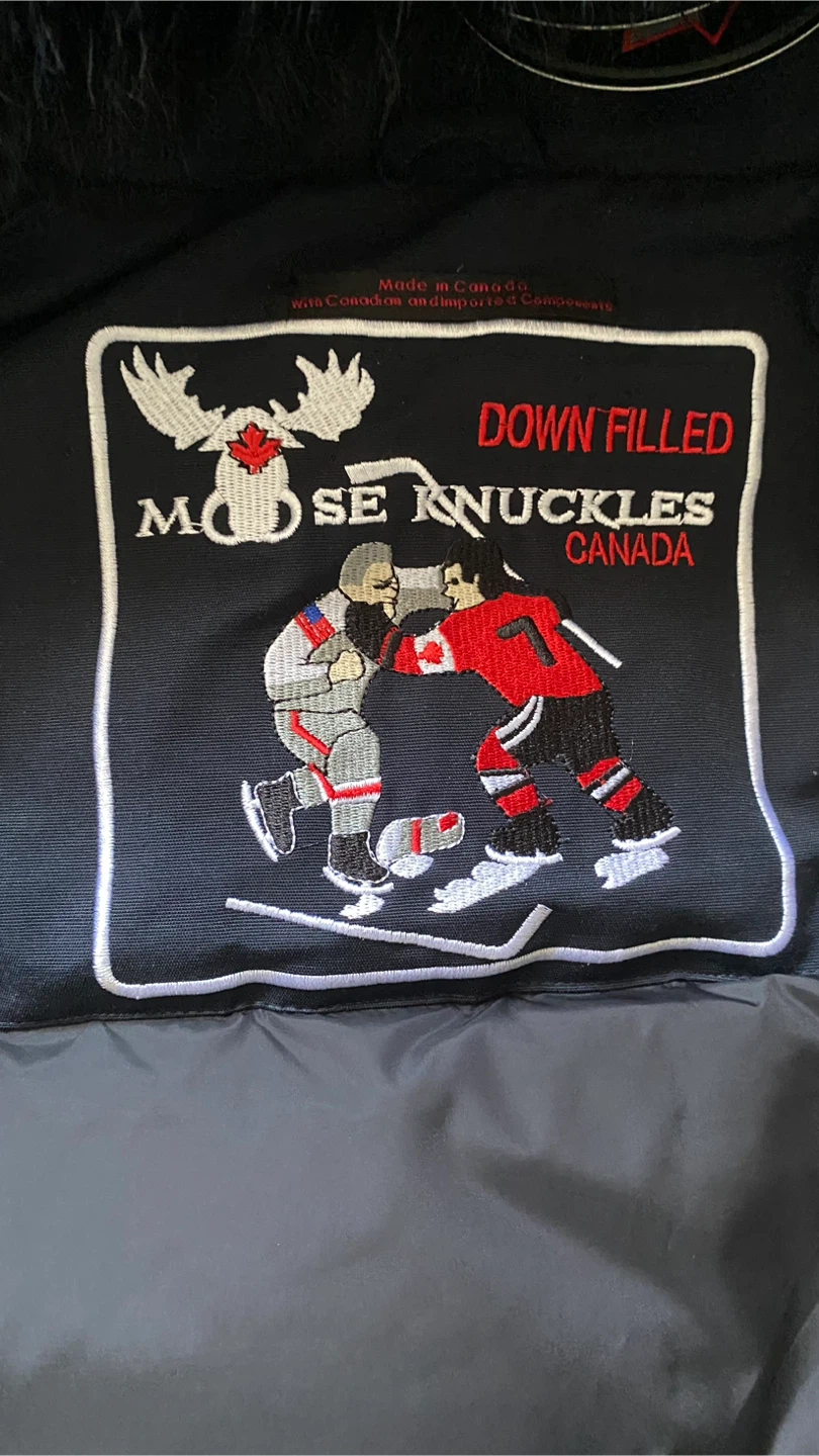 Moose Knuckles Down Filled Winter Jacket - Navy - photo 2