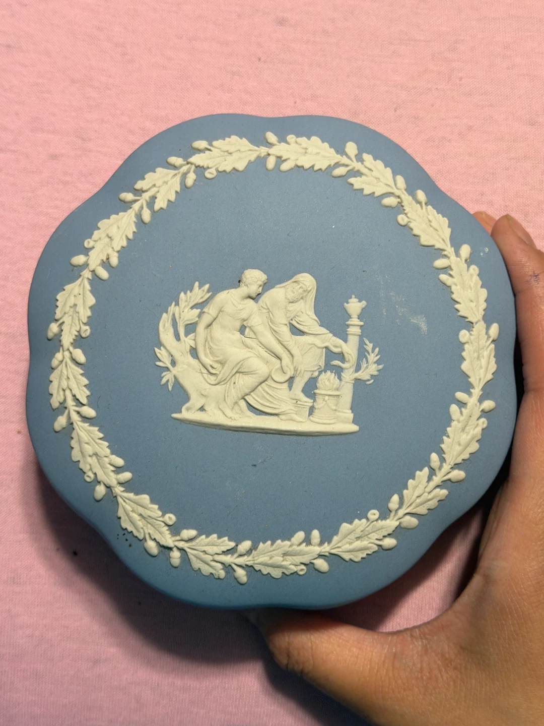Blue Wedgwood Jasperware Trinket Box!