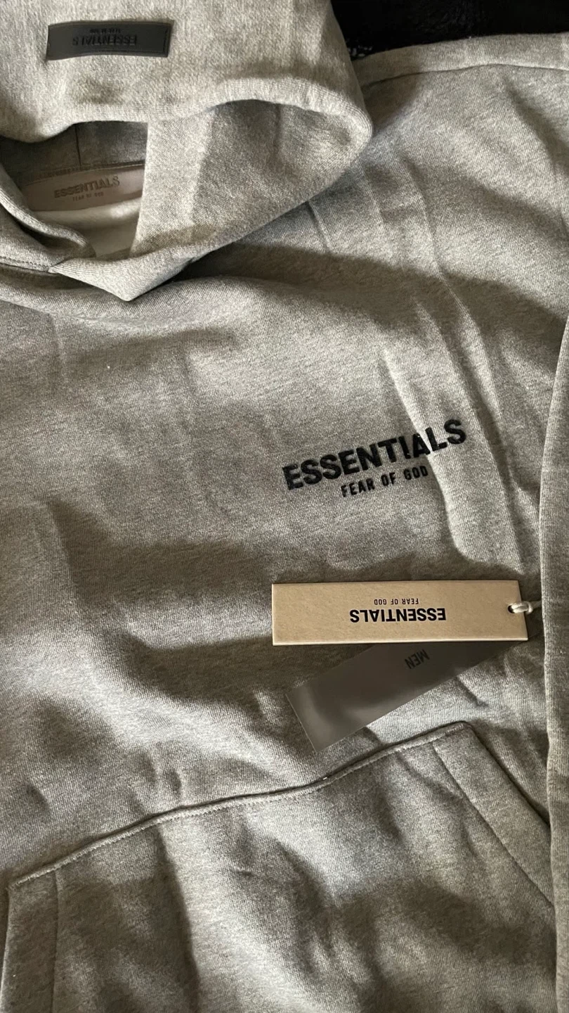 ESSENTIALS Fear of God Hoodie Grey Men's - photo 2
