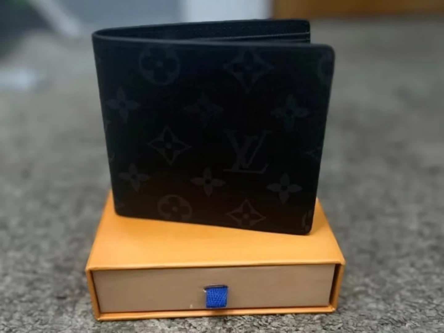 Louis Vuitton Black Monogram Bifold Wallet