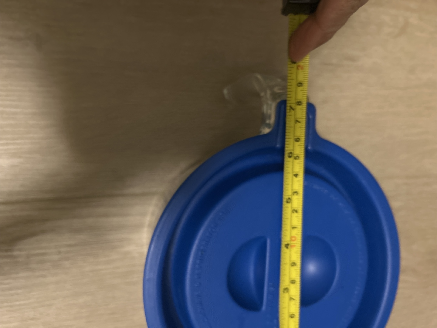 Glass Pyrex Measuring Cup with Blue Lid - photo 4