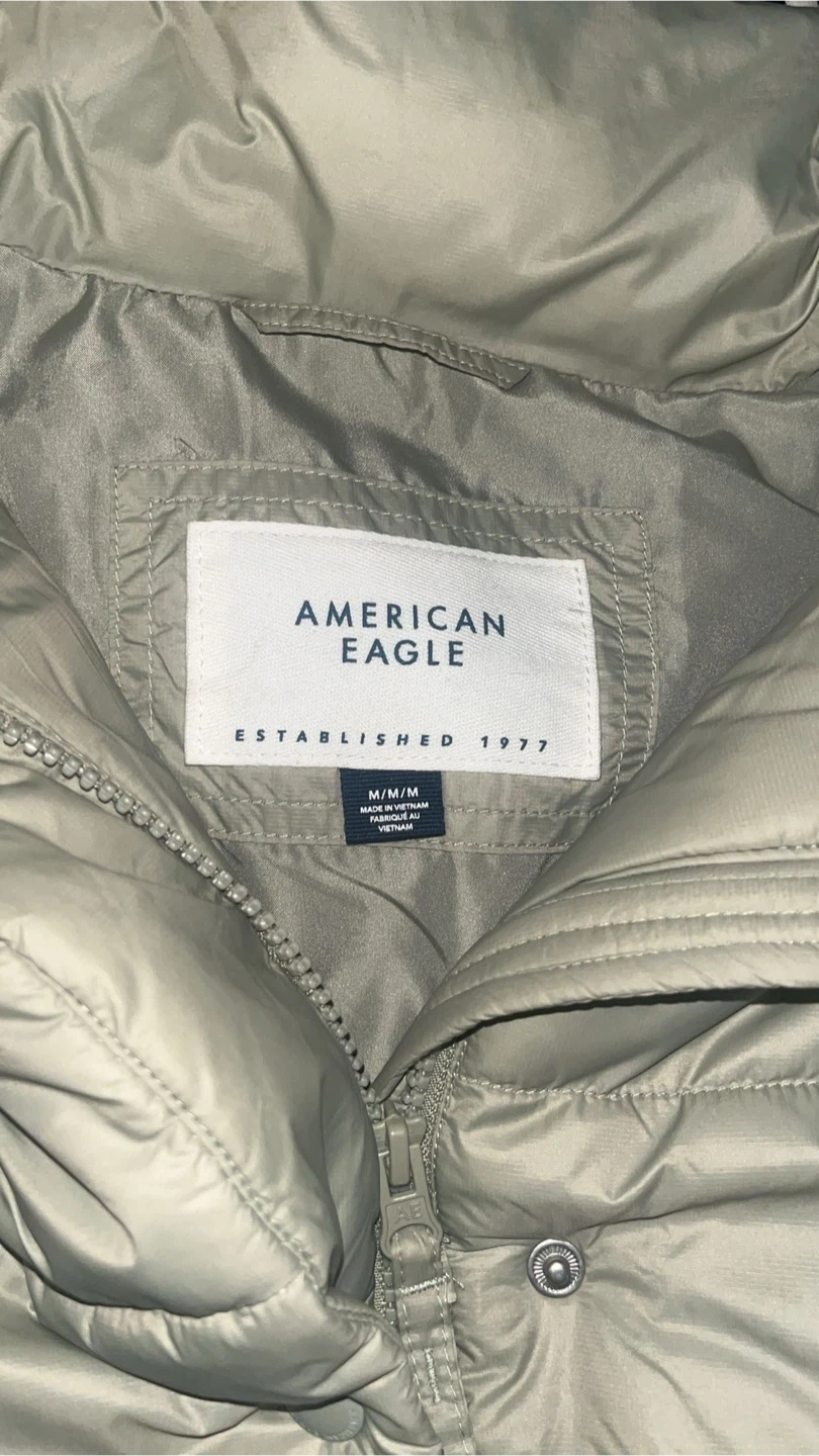 American Eagle Puffer Jacket - Light Green - M/M - photo 2