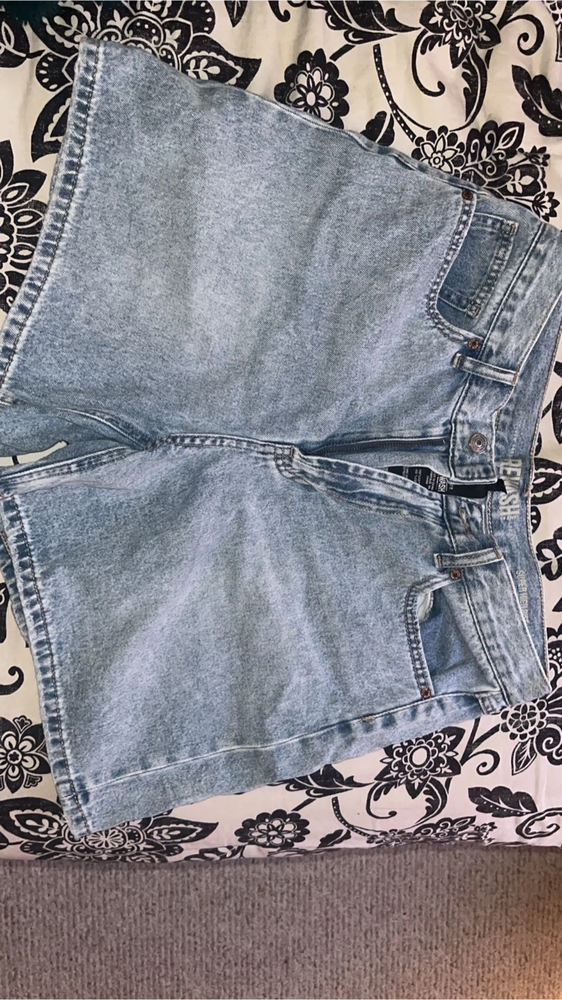 Light Wash Denim Shorts