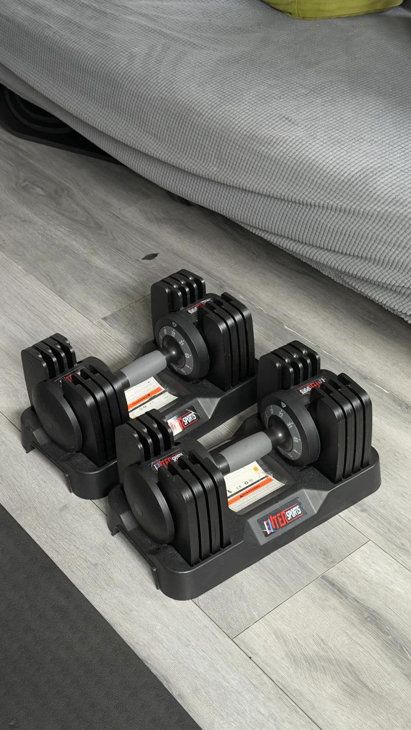 EnterSports 40lbs Adjustable Dumbbell Pair - photo 3