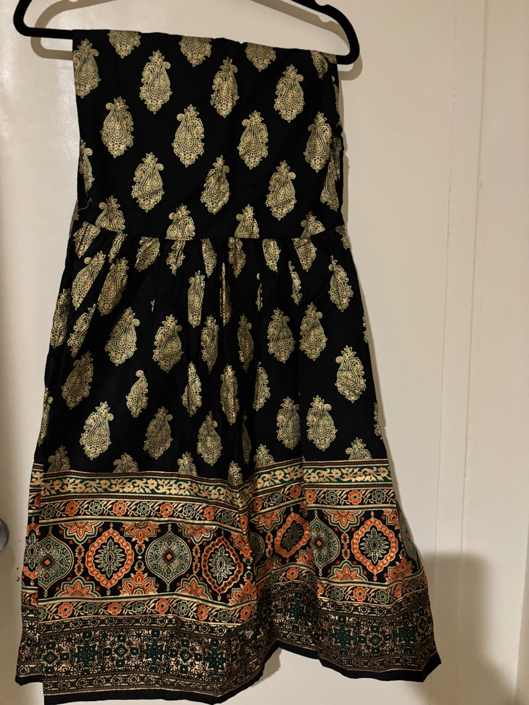 lime light Luxe Elegance Black & Gold Print Kurti Set - photo 2