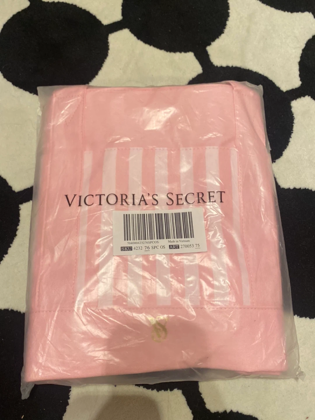 (NWT) Victoria's Secret Pink Striped Tote Bag - photo 2