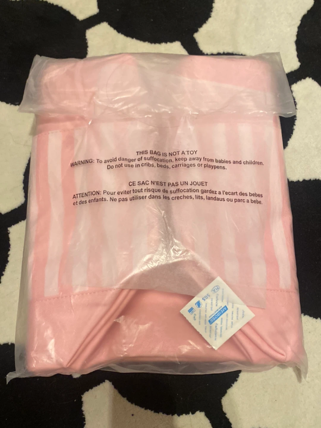 (NWT) Victoria's Secret Pink Striped Tote Bag - photo 3