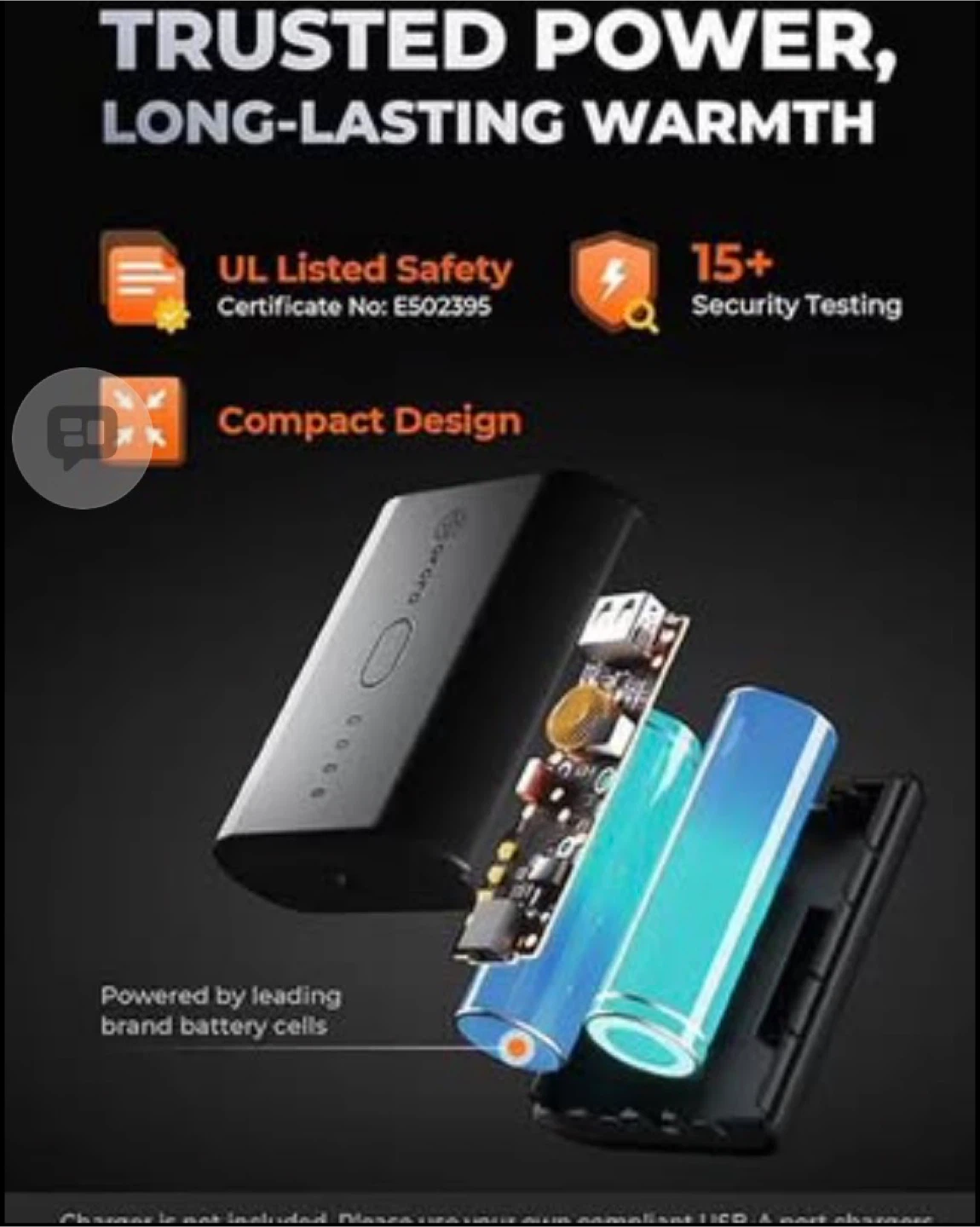 Ororo Heated Apparel Battery Charger - photo 4