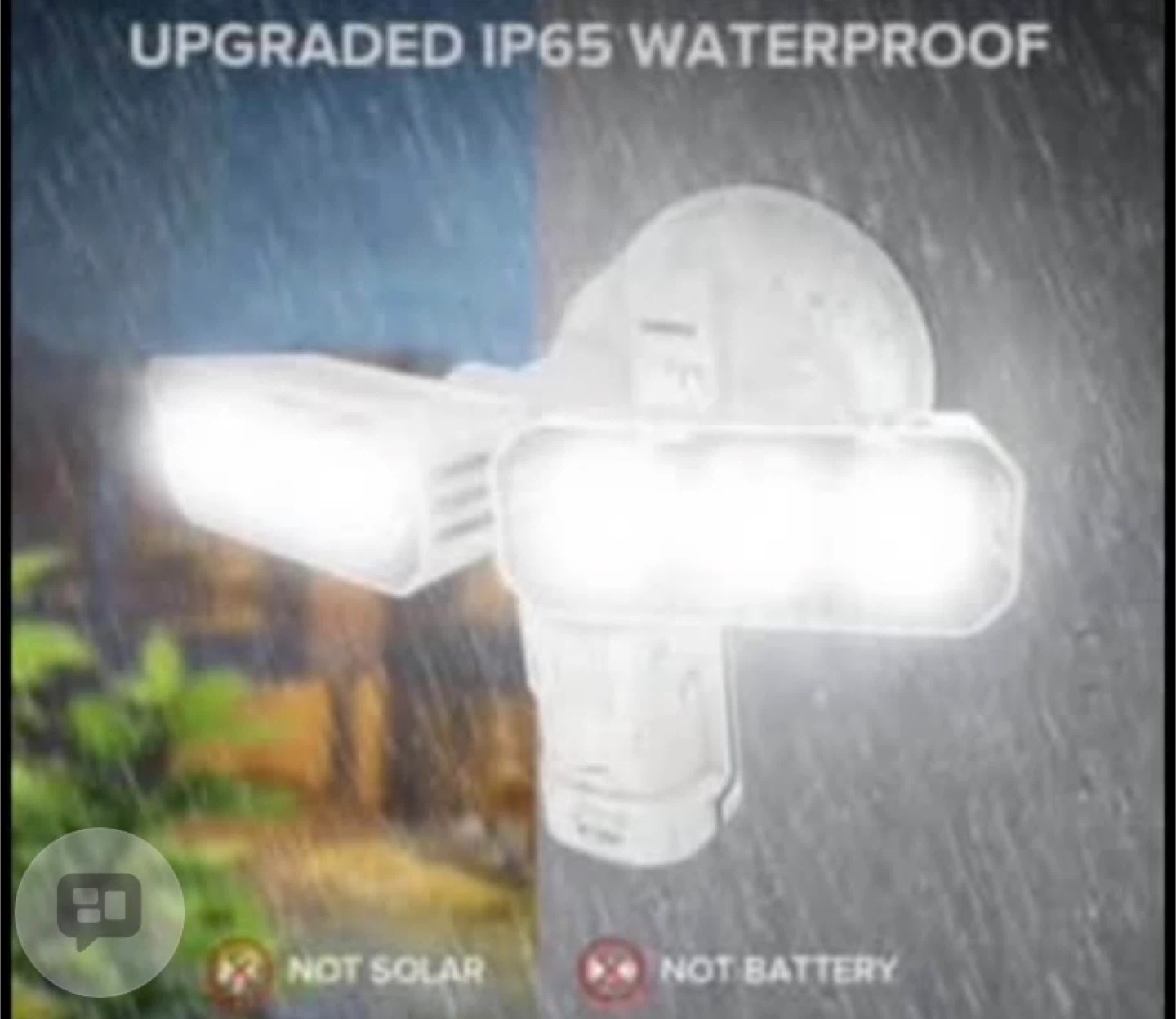 White Motion Sensor LED Flood Light