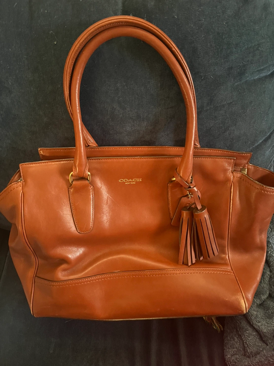 Coach Brown Leather Tote Bag