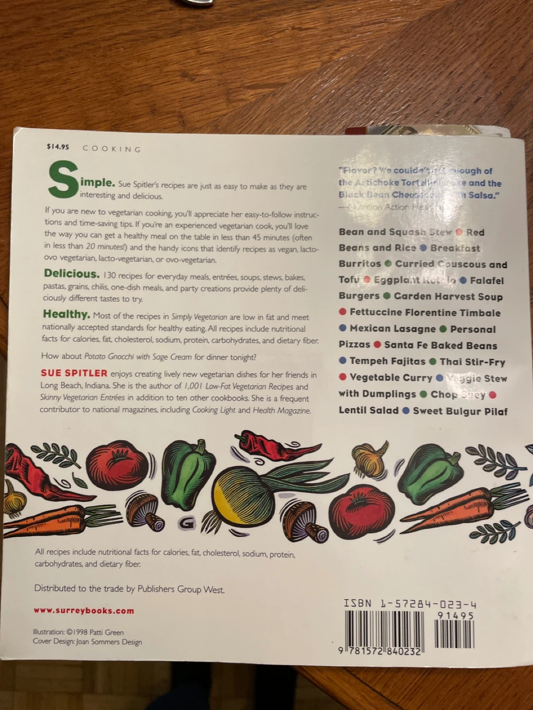 Simply Vegetarian Cookbook by Sue Spitler - photo 2