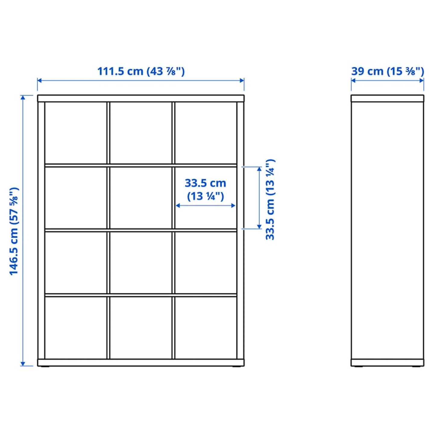 IKEA Kallax Shelf Unit - White - photo 3