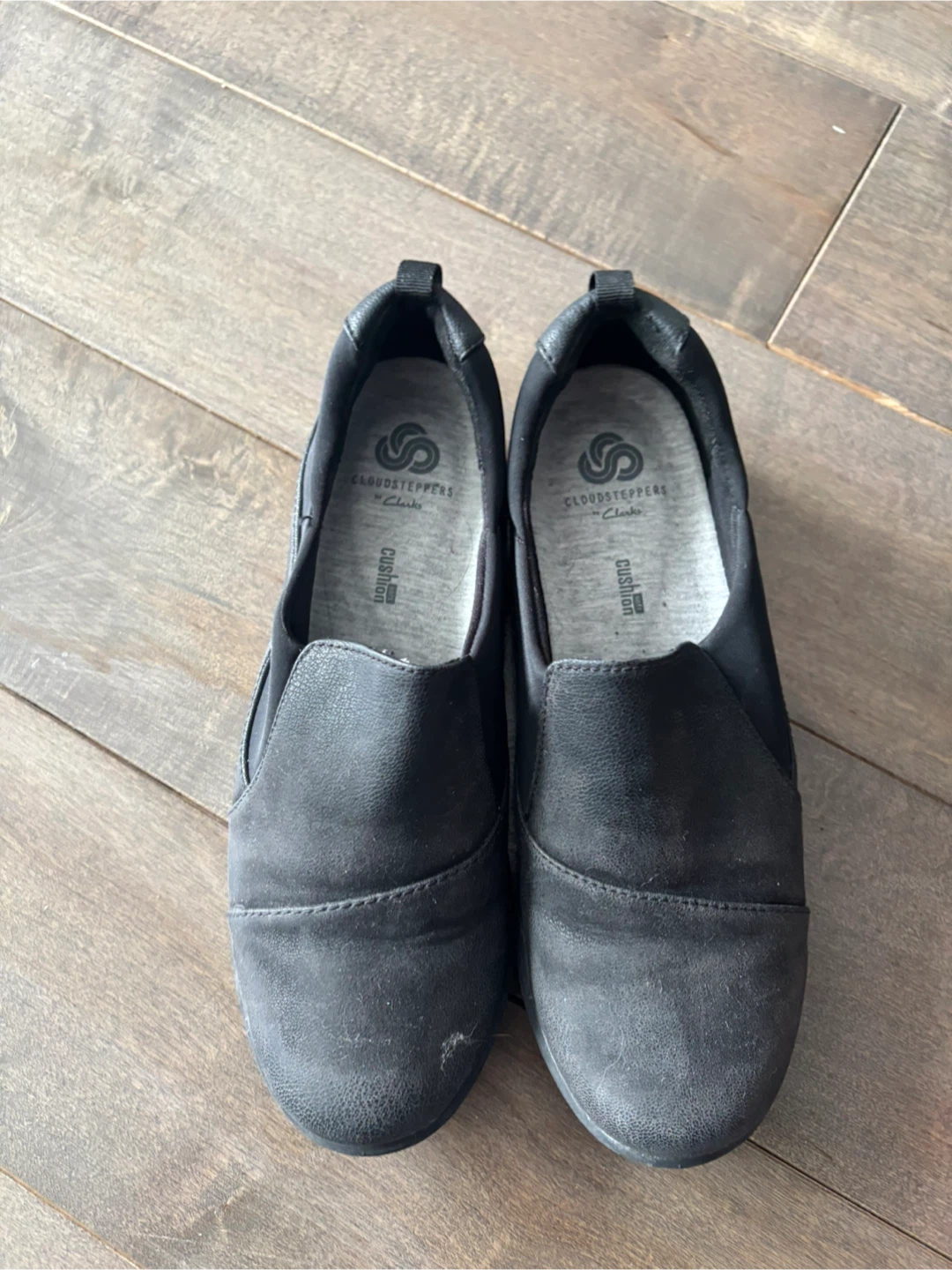 Clarks Cloudsteppers Black Slip-On Shoes - photo 4