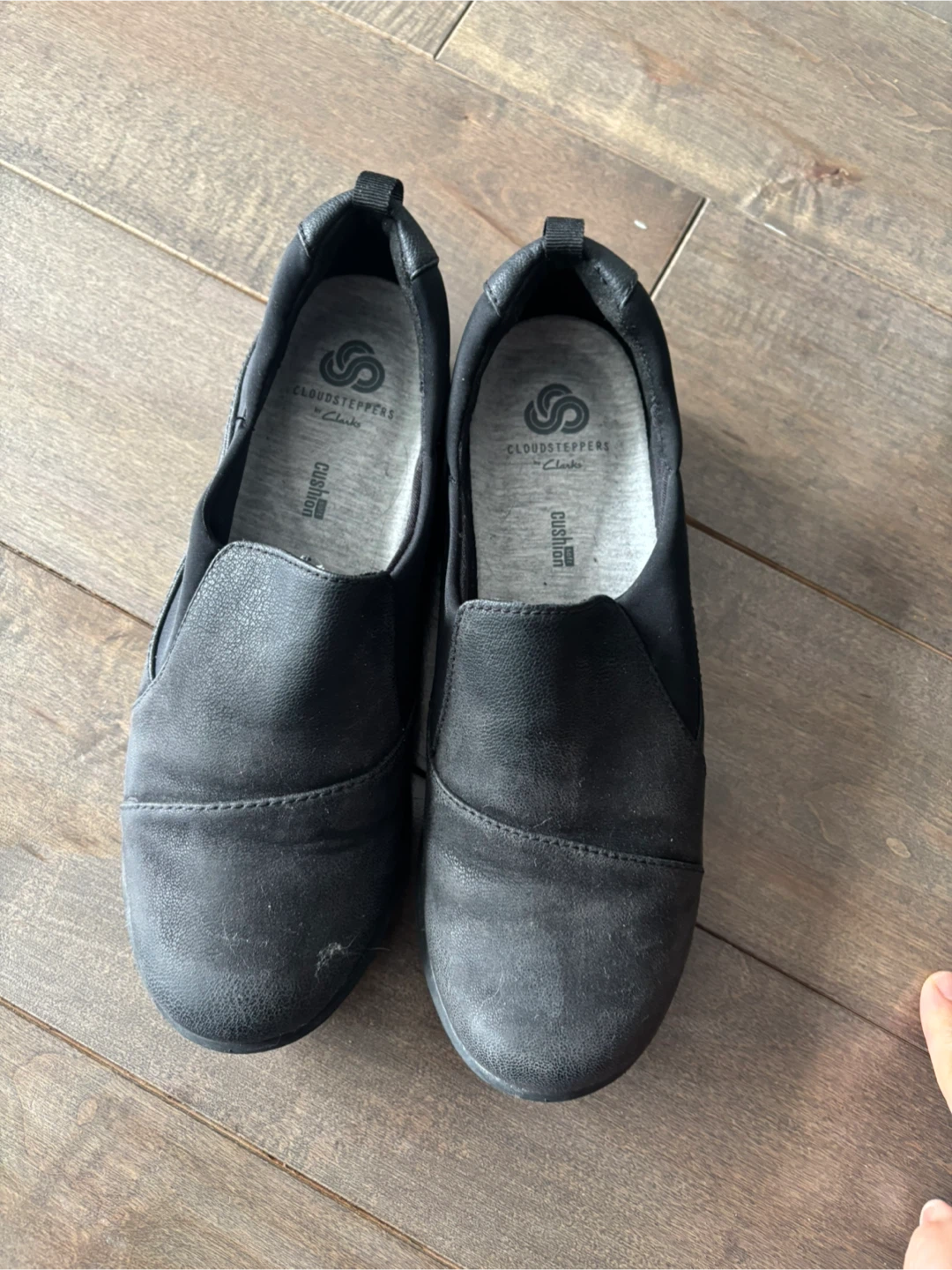 Clarks Cloudsteppers Black Slip-On Shoes - photo 5