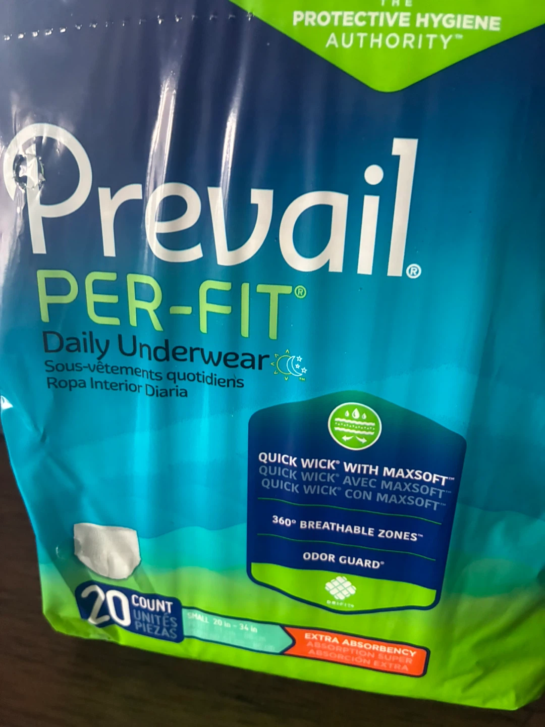 Daily Underwear, Size Small, 20 Count - photo 2