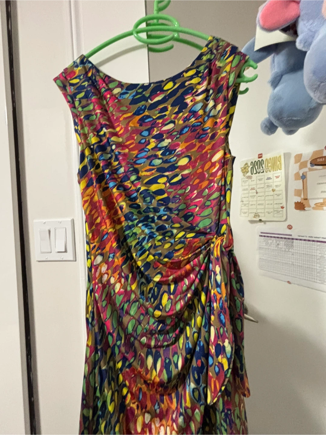 Sleeveless Ruched Print Dress - photo 3