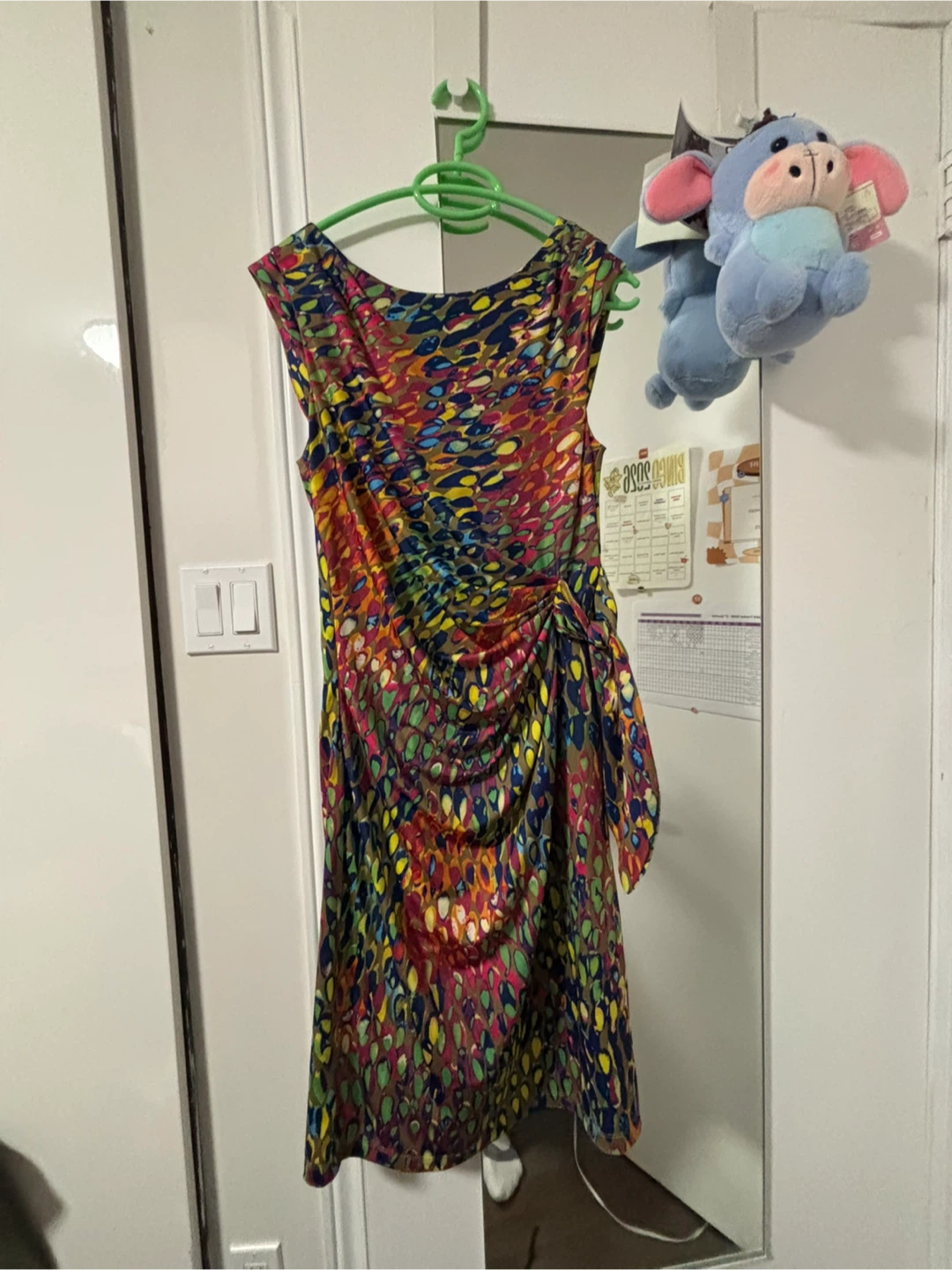 Sleeveless Ruched Print Dress - photo 2