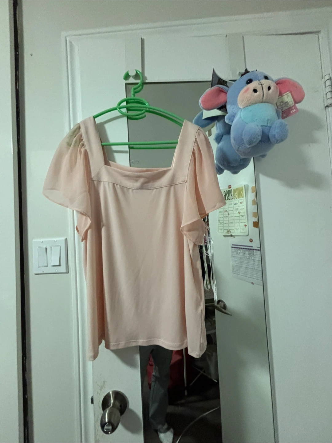 Calvin Klein Pink Square Neck Blouse - Size G/G - photo 2