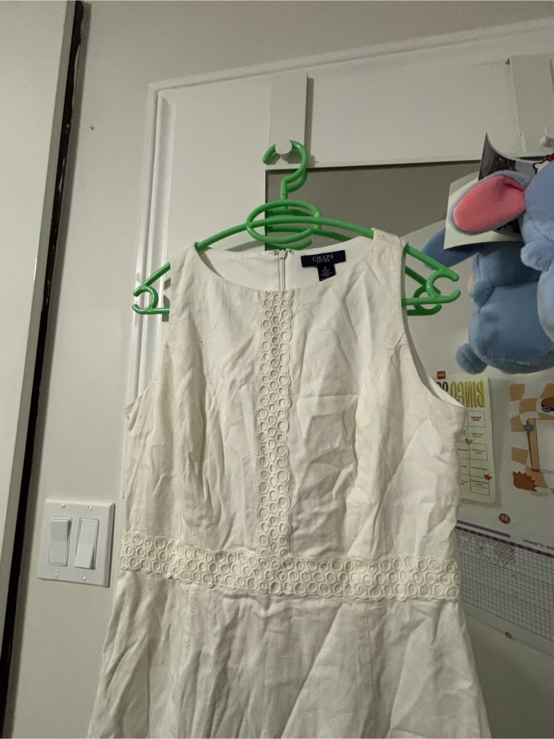 Chaps White Sleeveless Dress - photo 4
