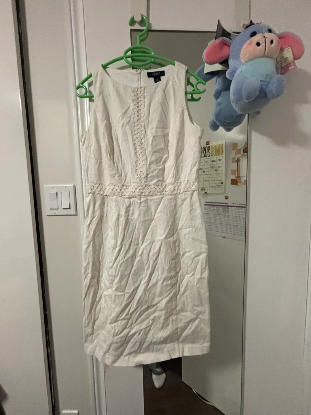 Chaps White Sleeveless Dress - photo 5
