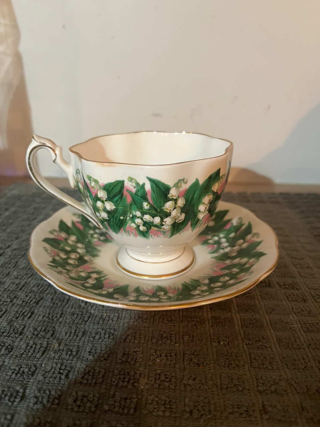 Vintage Lily of the Valley Teacup and Saucer