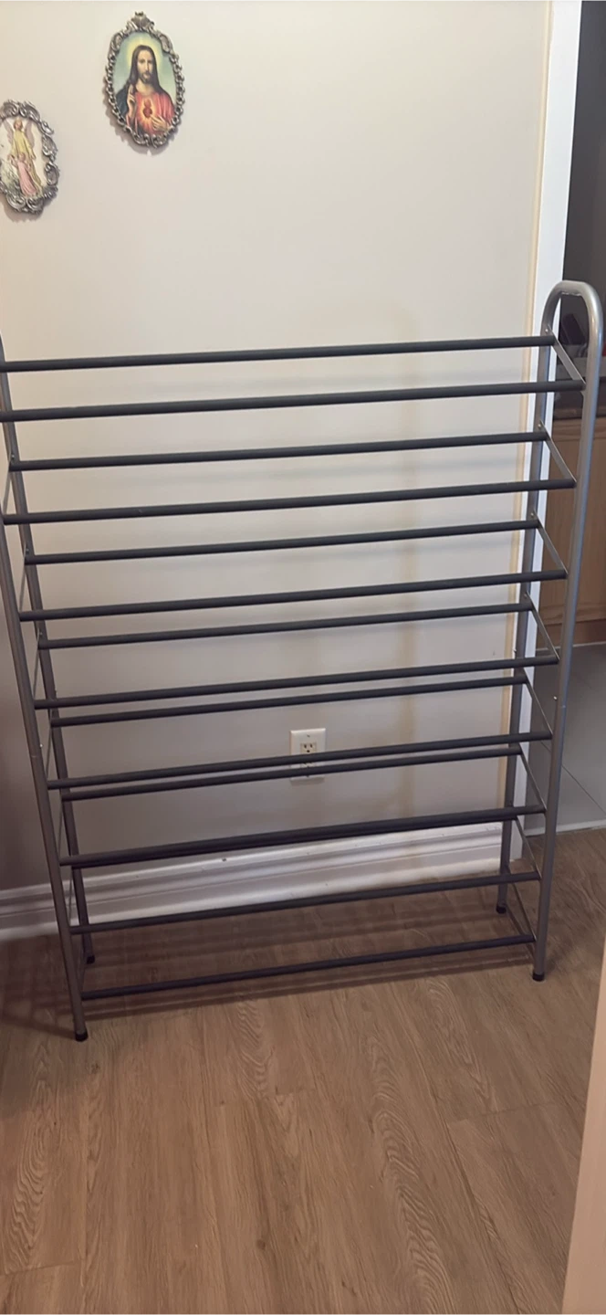 Grey 7-Tier Shoe Rack - photo 2