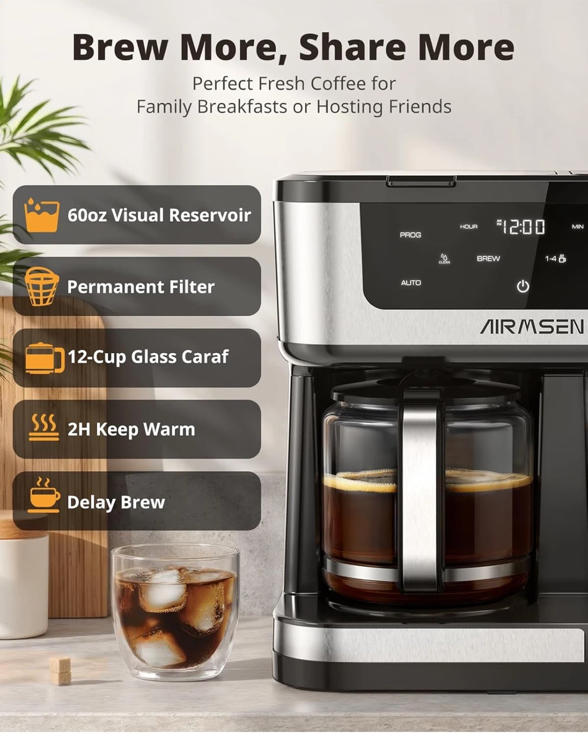 Airmsen Dual Brew Coffee Maker HR-CM307U - photo 3
