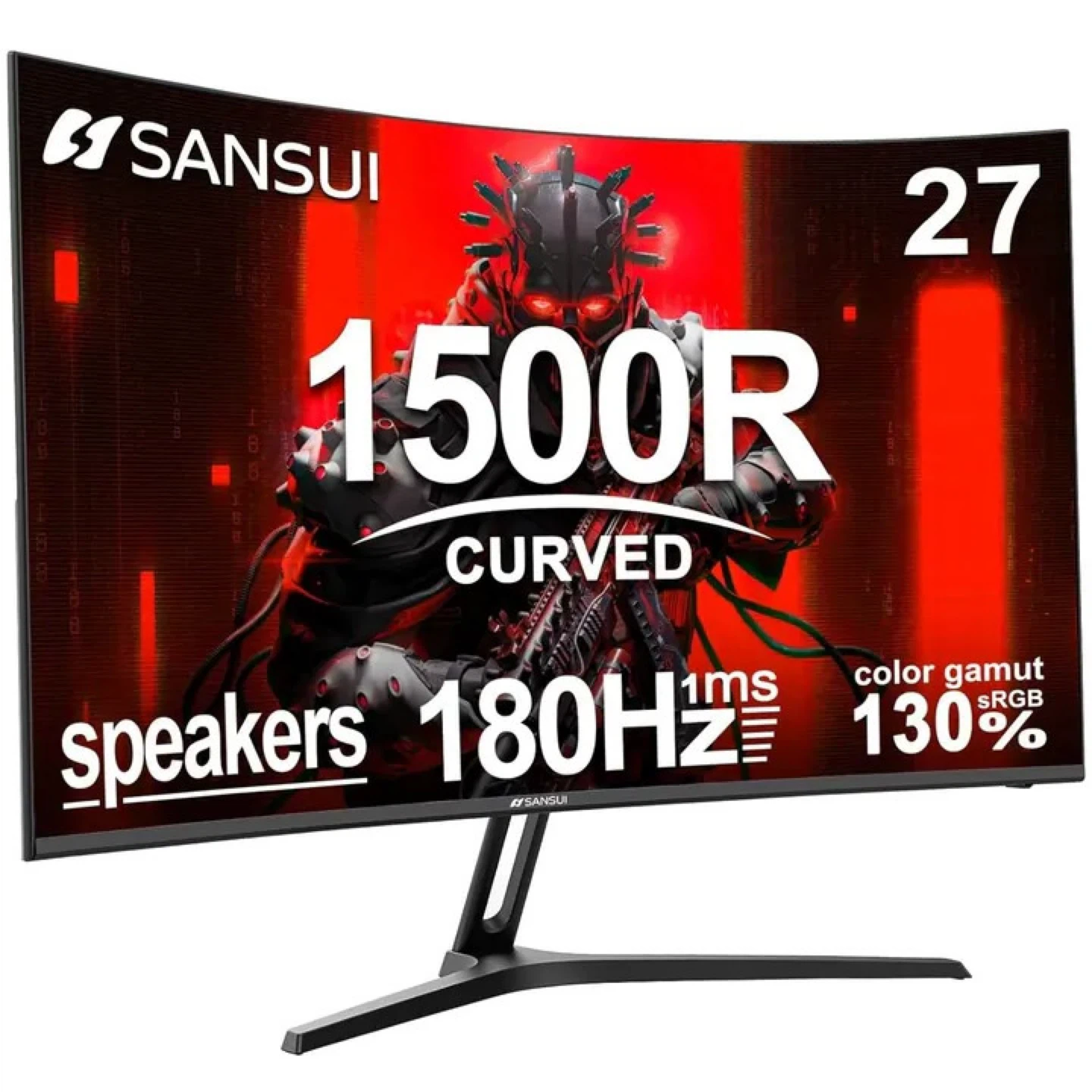 SANSUI 27" 180Hz 1ms Curved Gaming Monitor - photo 5