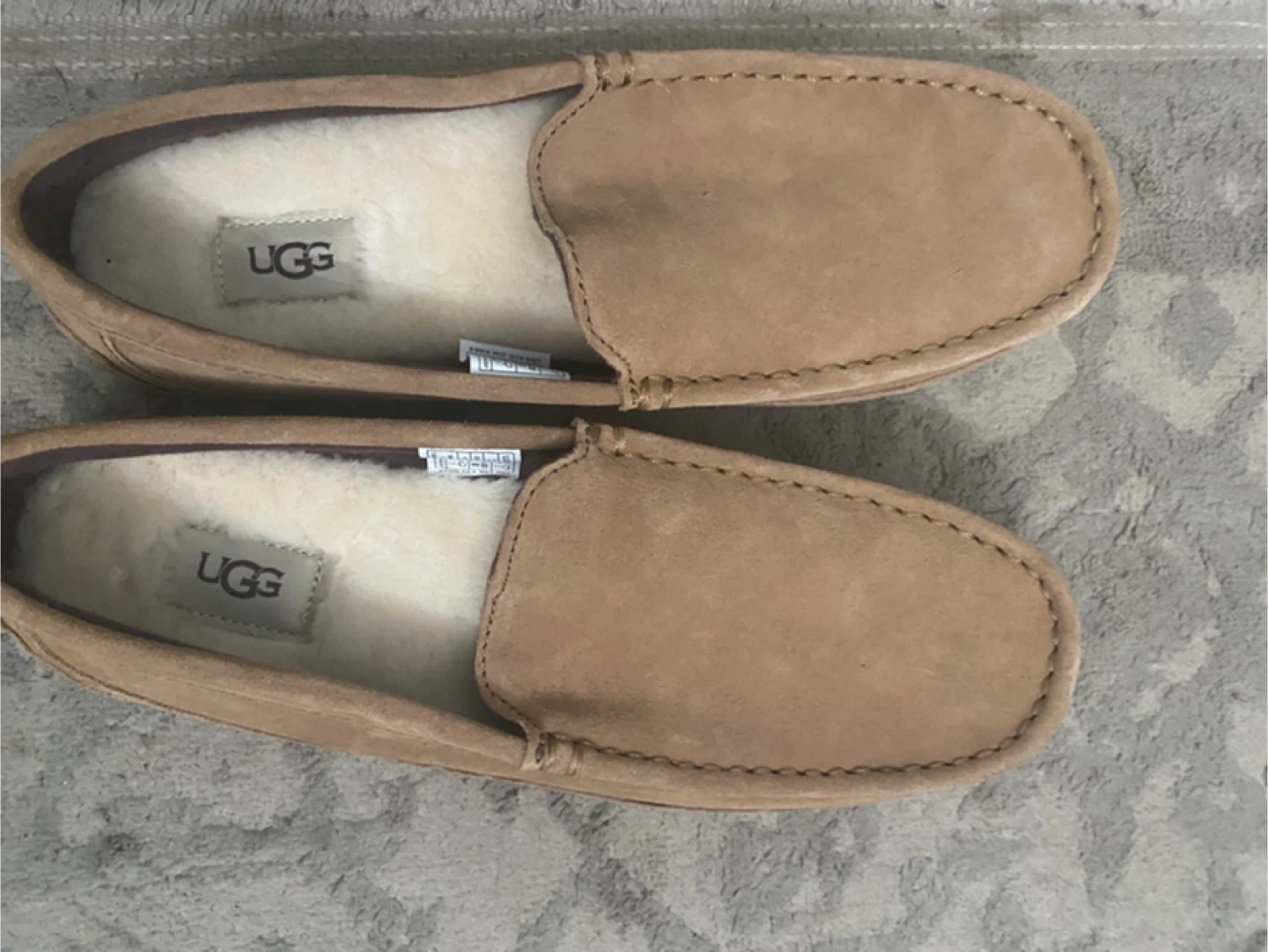UGG Moccasin Slippers - Tan Suede
